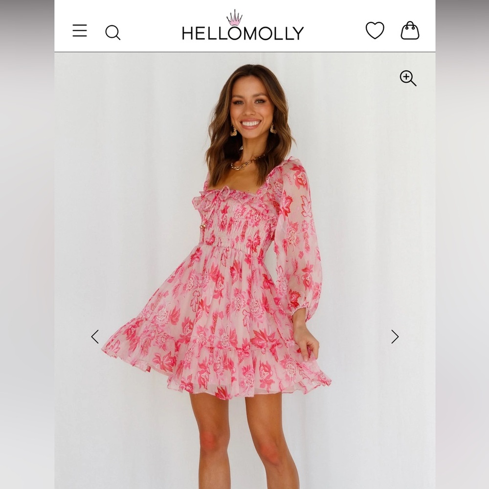 Pink Floral Dress